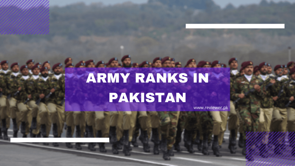 Army Ranks in Pakistan